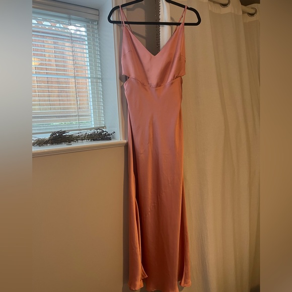 Satin Dress (pink) - Picture 2 of 5